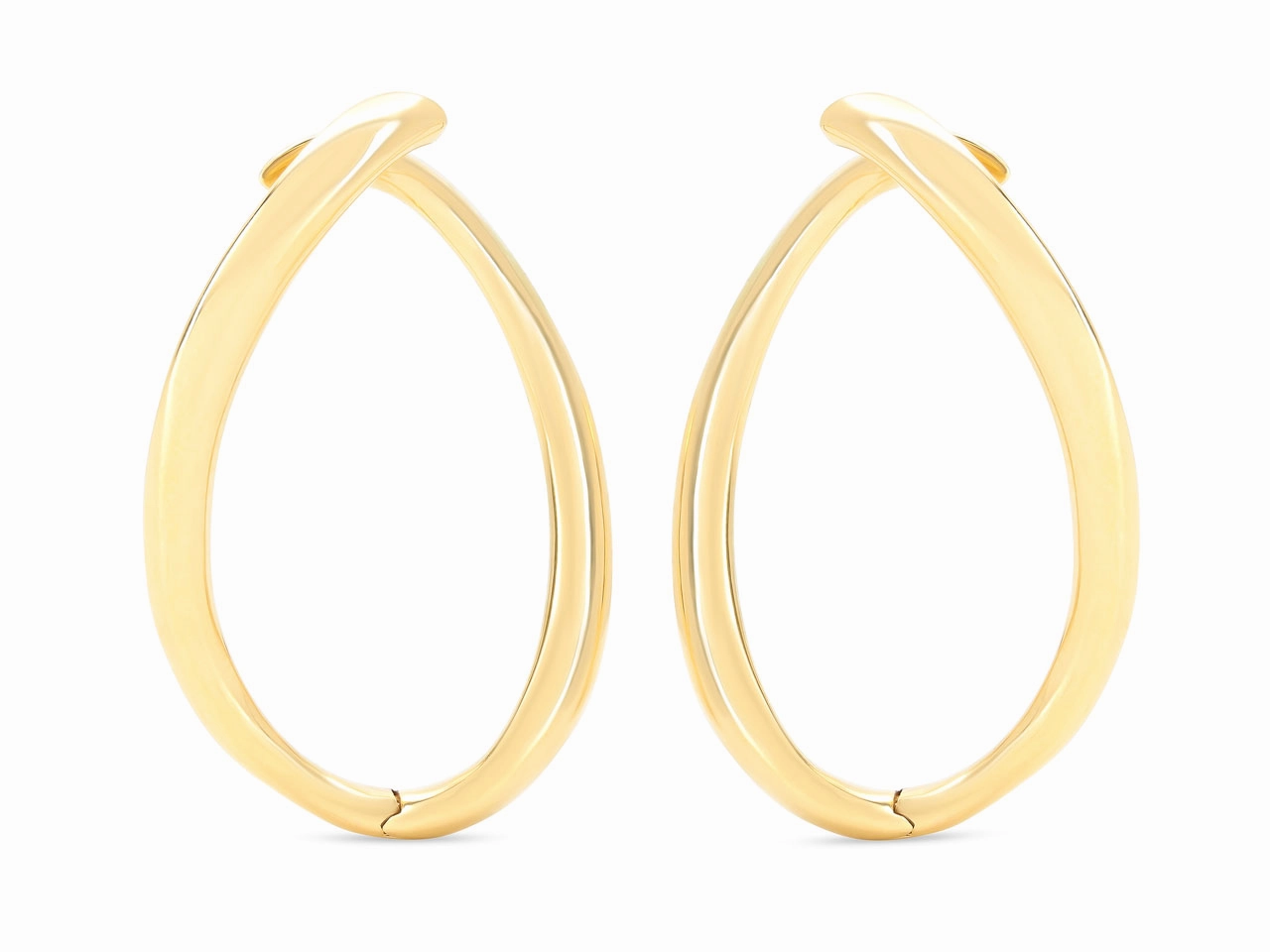Loop Earrings in 18K Gold, by Beladora