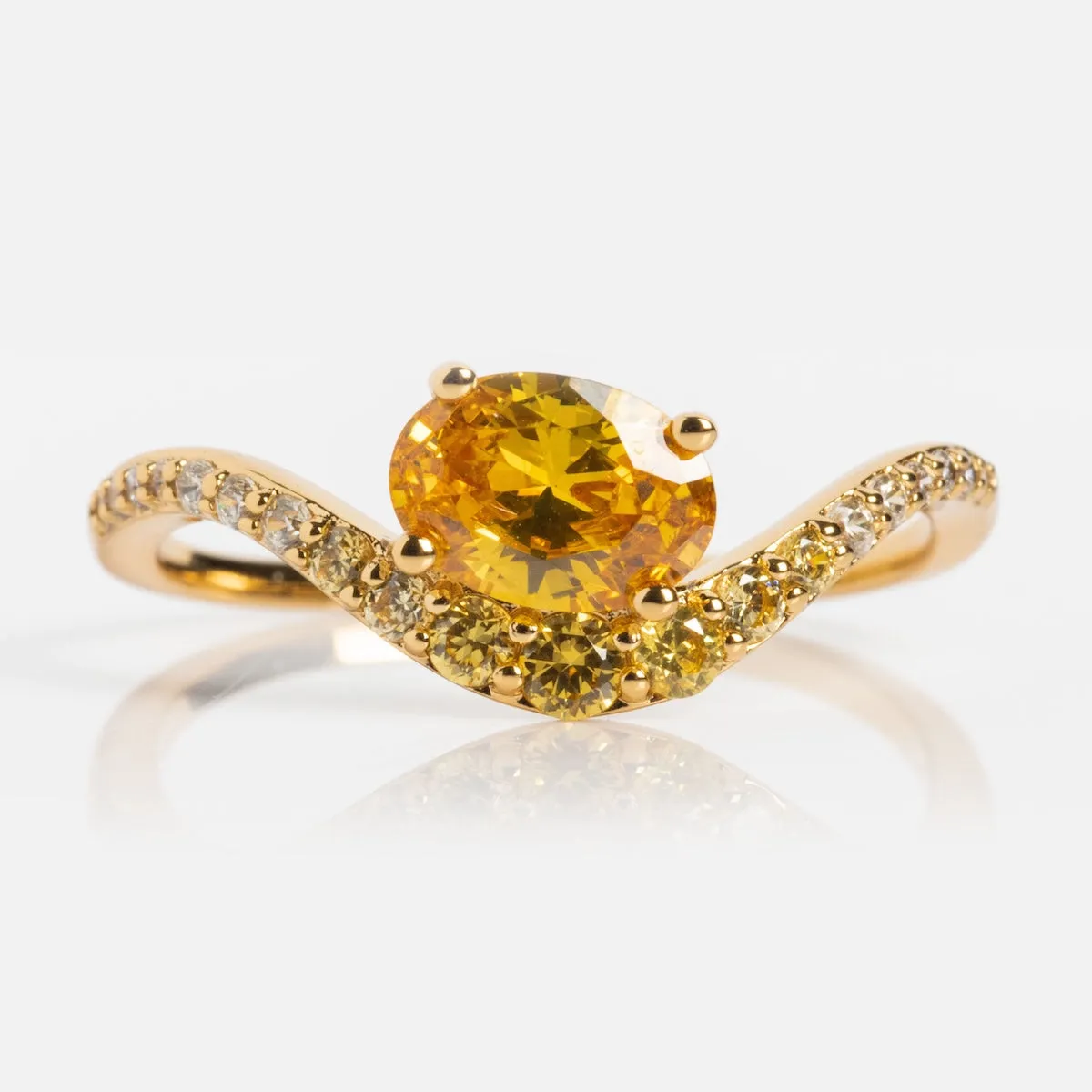 Main Character Floating Ombre Birthstone Ring