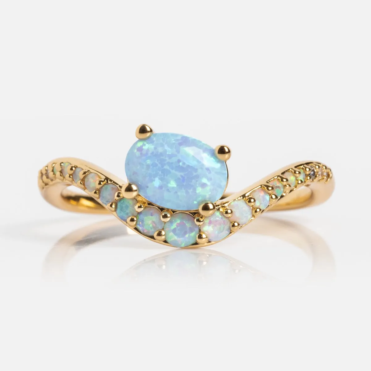 Main Character Floating Ombre Birthstone Ring