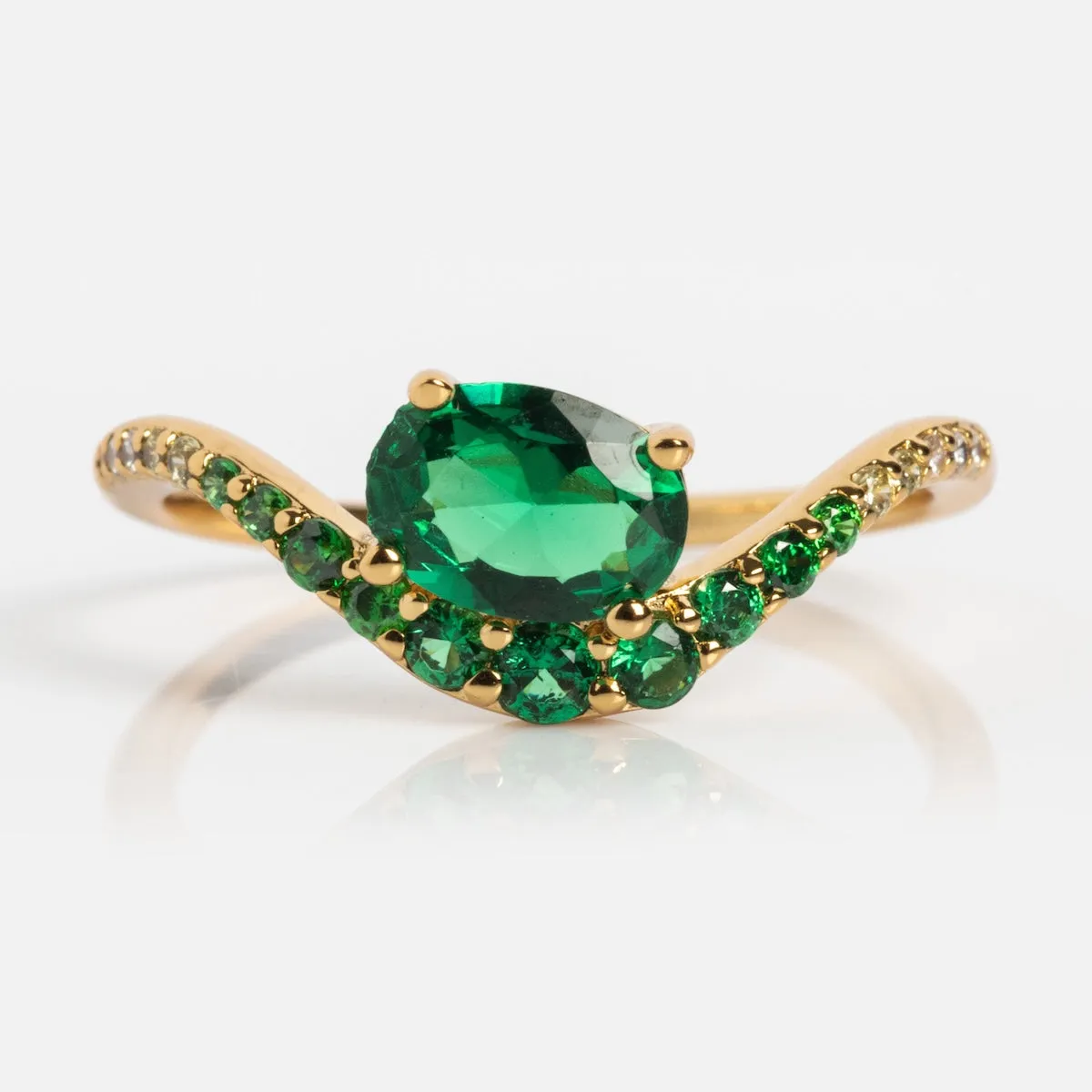 Main Character Floating Ombre Birthstone Ring