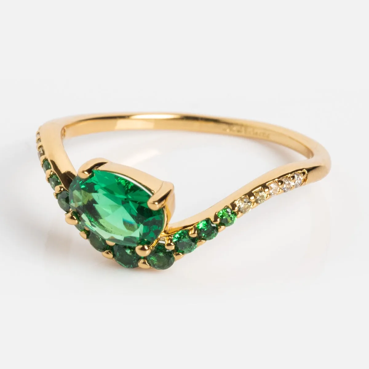 Main Character Floating Ombre Birthstone Ring