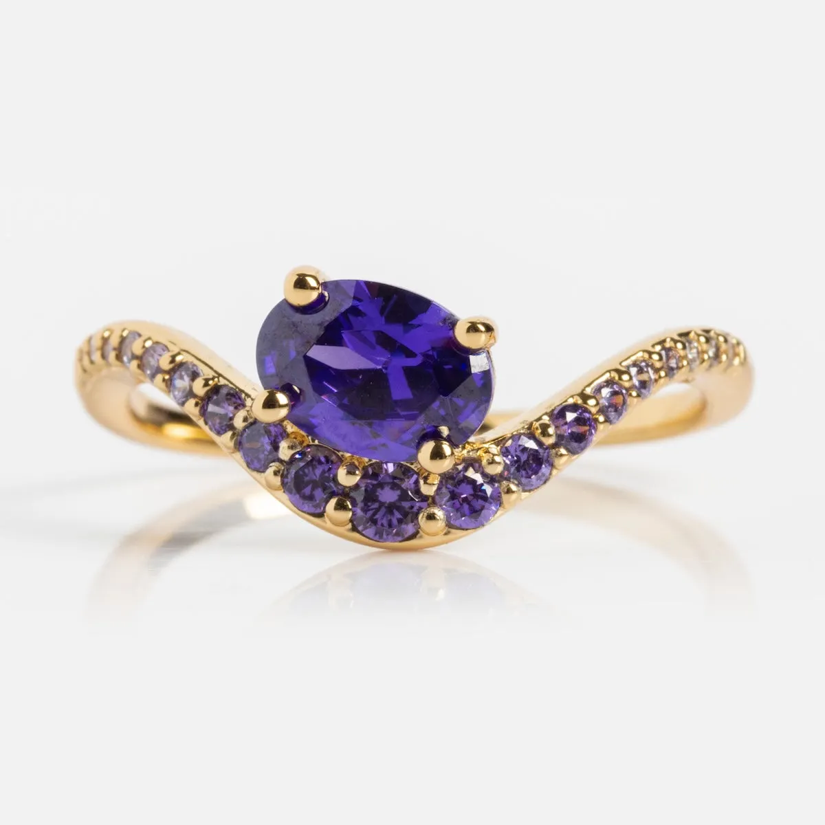 Main Character Floating Ombre Birthstone Ring