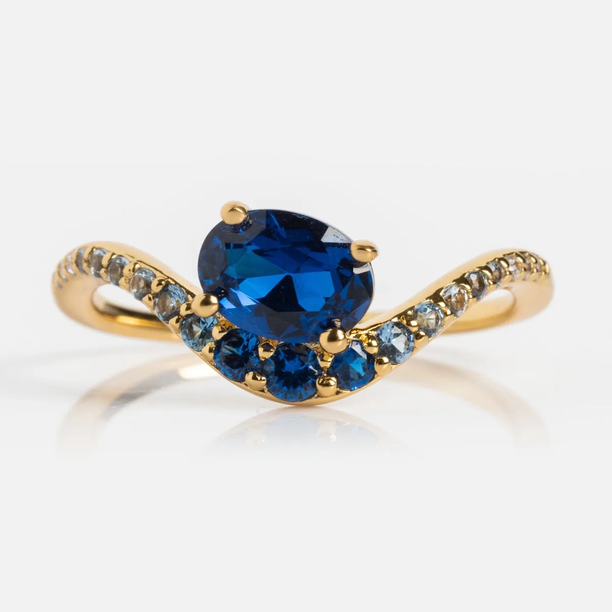 Main Character Floating Ombre Birthstone Ring