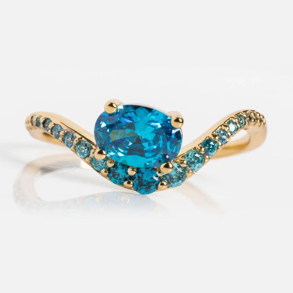 Main Character Floating Ombre Birthstone Ring