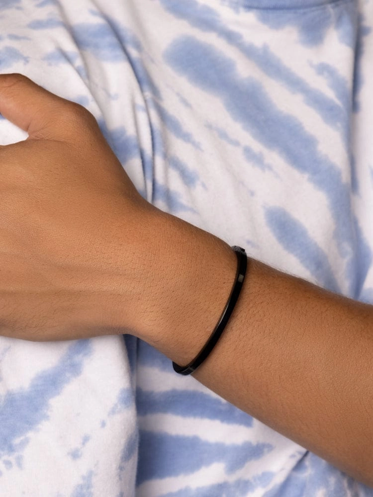 Men's Black Simplicity Bangle