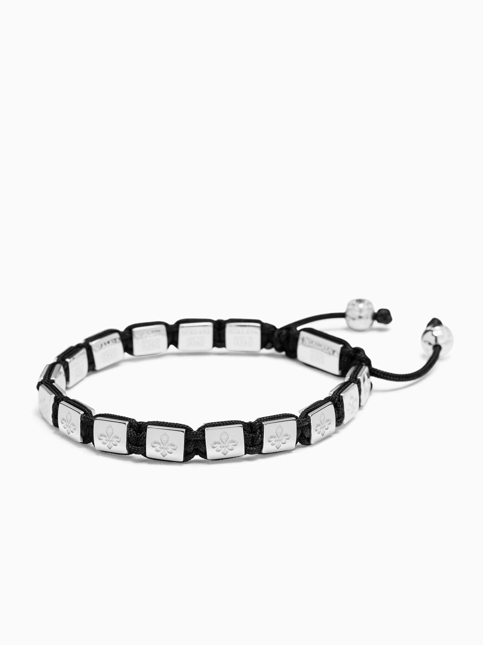 Men's Mini Flatbead Bracelet in Sterling Silver