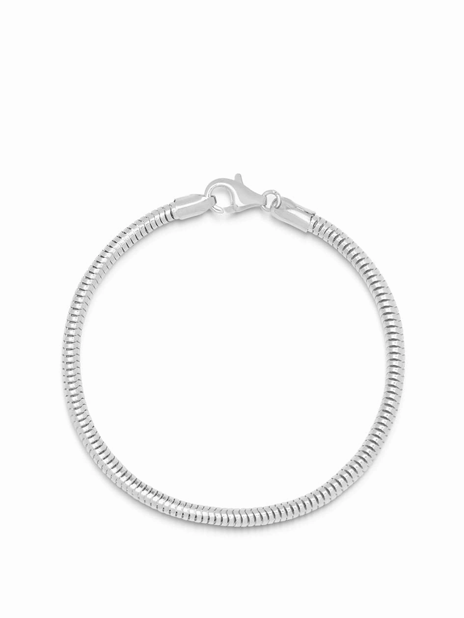 Men's Silver Round Chain Bracelet
