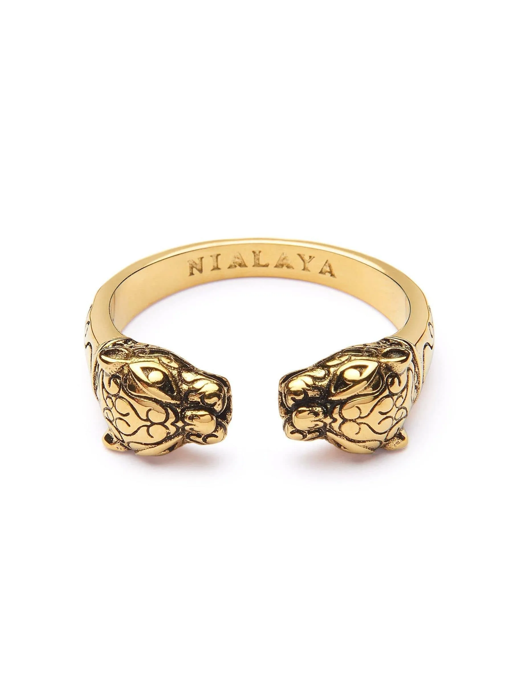 Men's Gold Panther Ring
