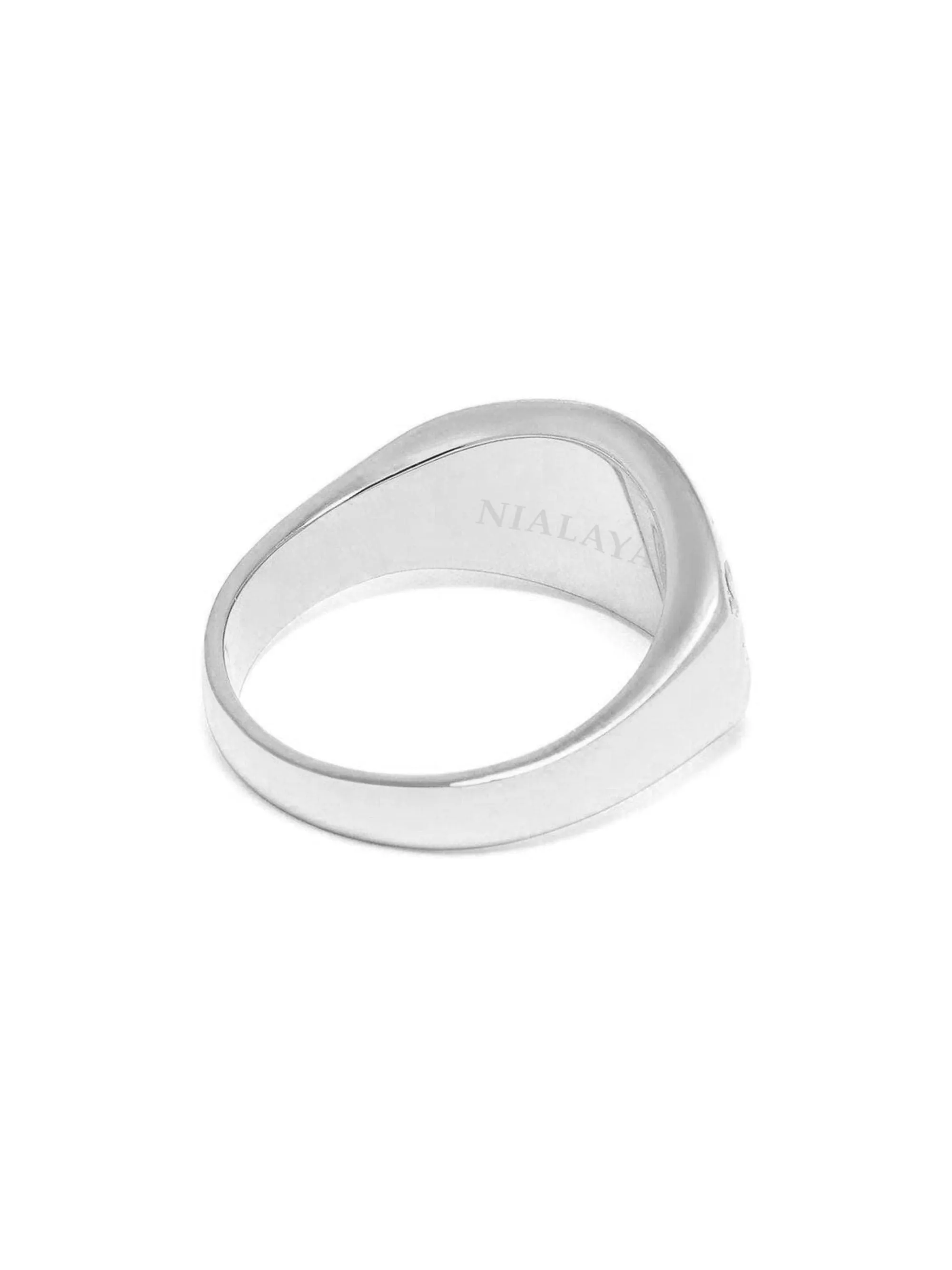 Men's Silver Evil Eye Ring