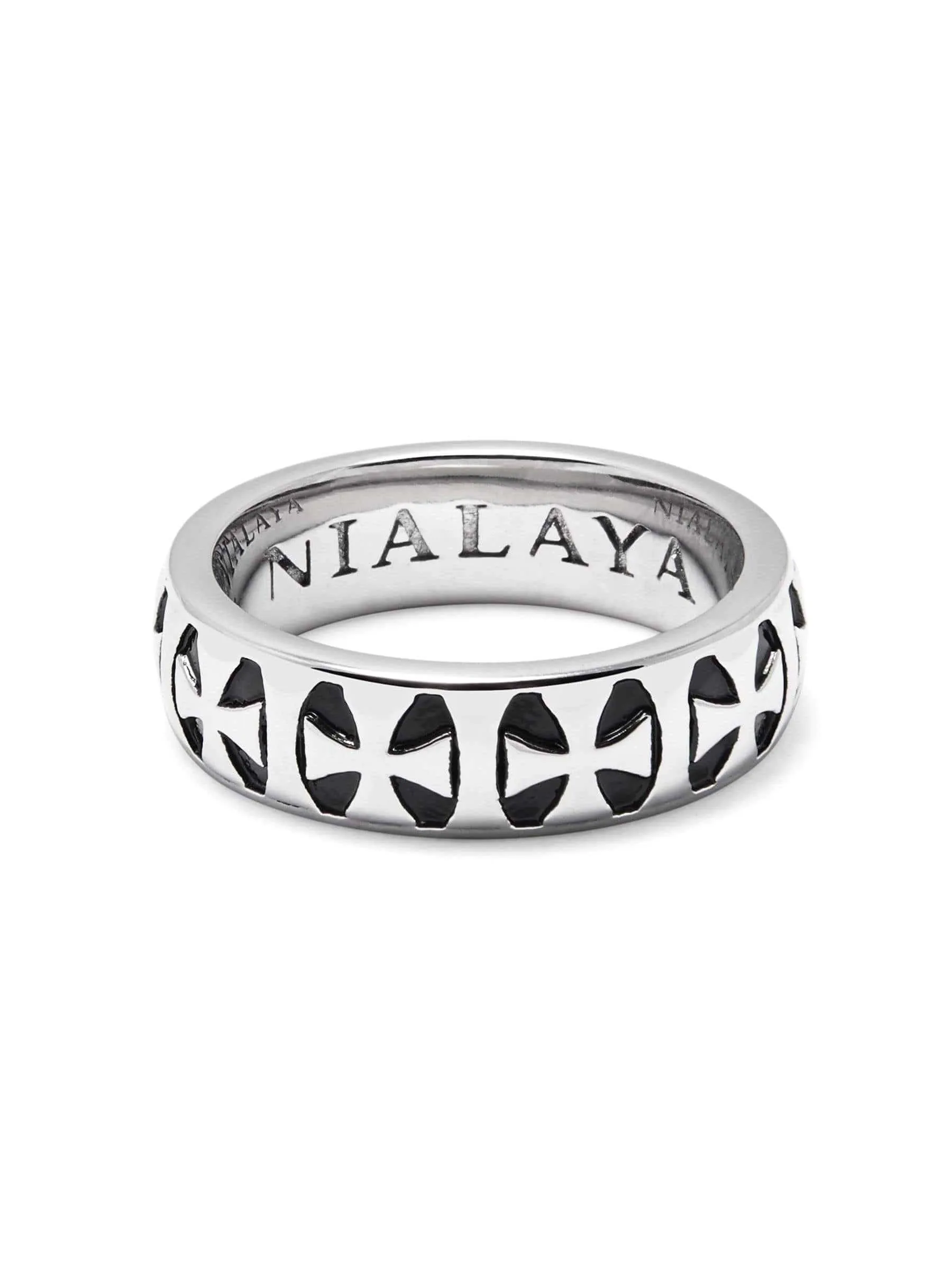 Men's Silver Iron Cross Ring