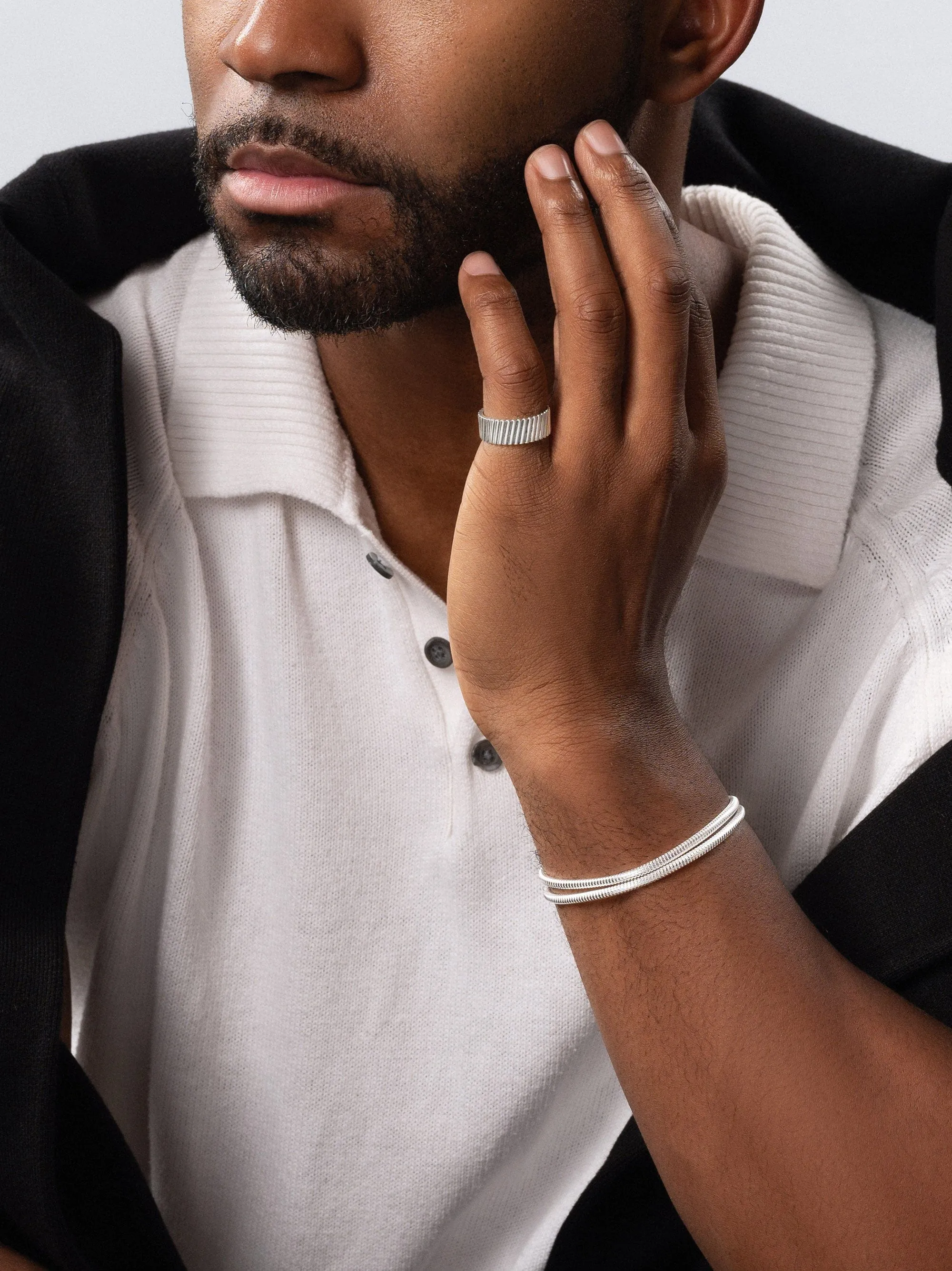 Men's Sterling Silver Band Ring