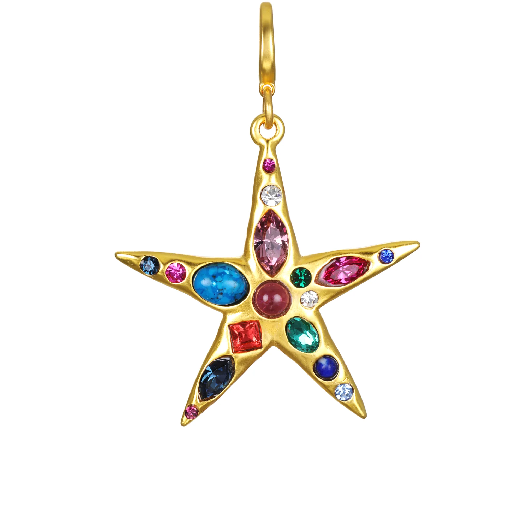 Mosaic Star Clip-On Charm