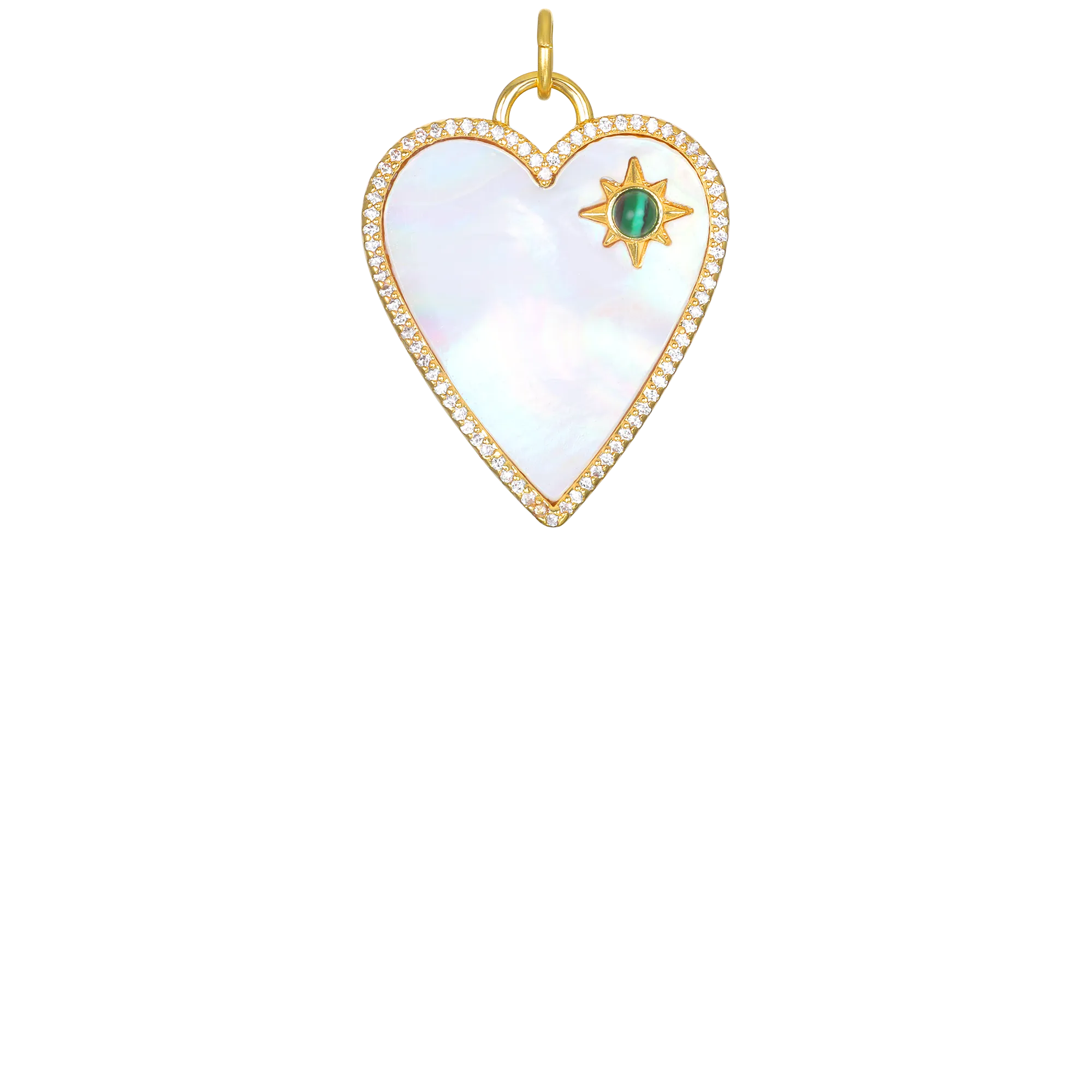 Mother of Pearl heart charm