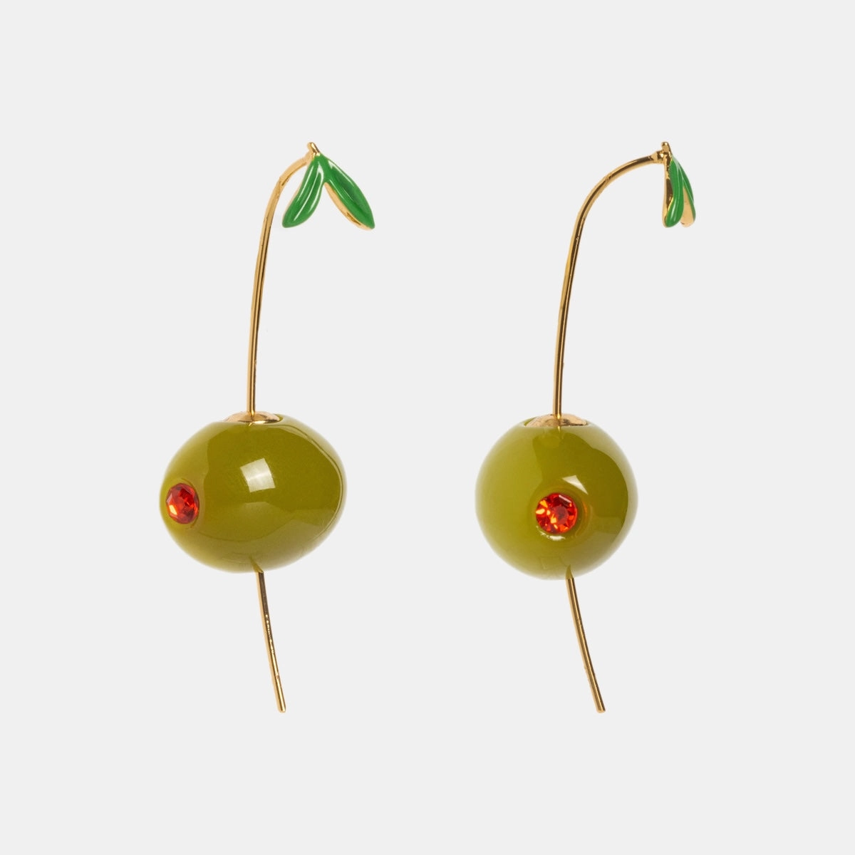 Olive Drop Earrings