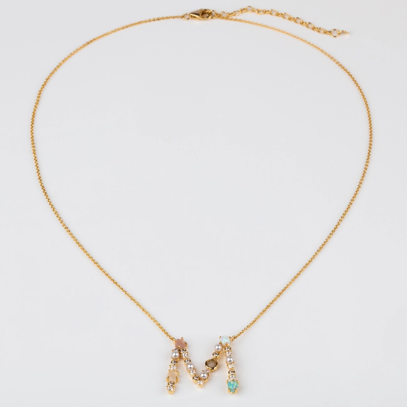 Opal Monogram Pendant
