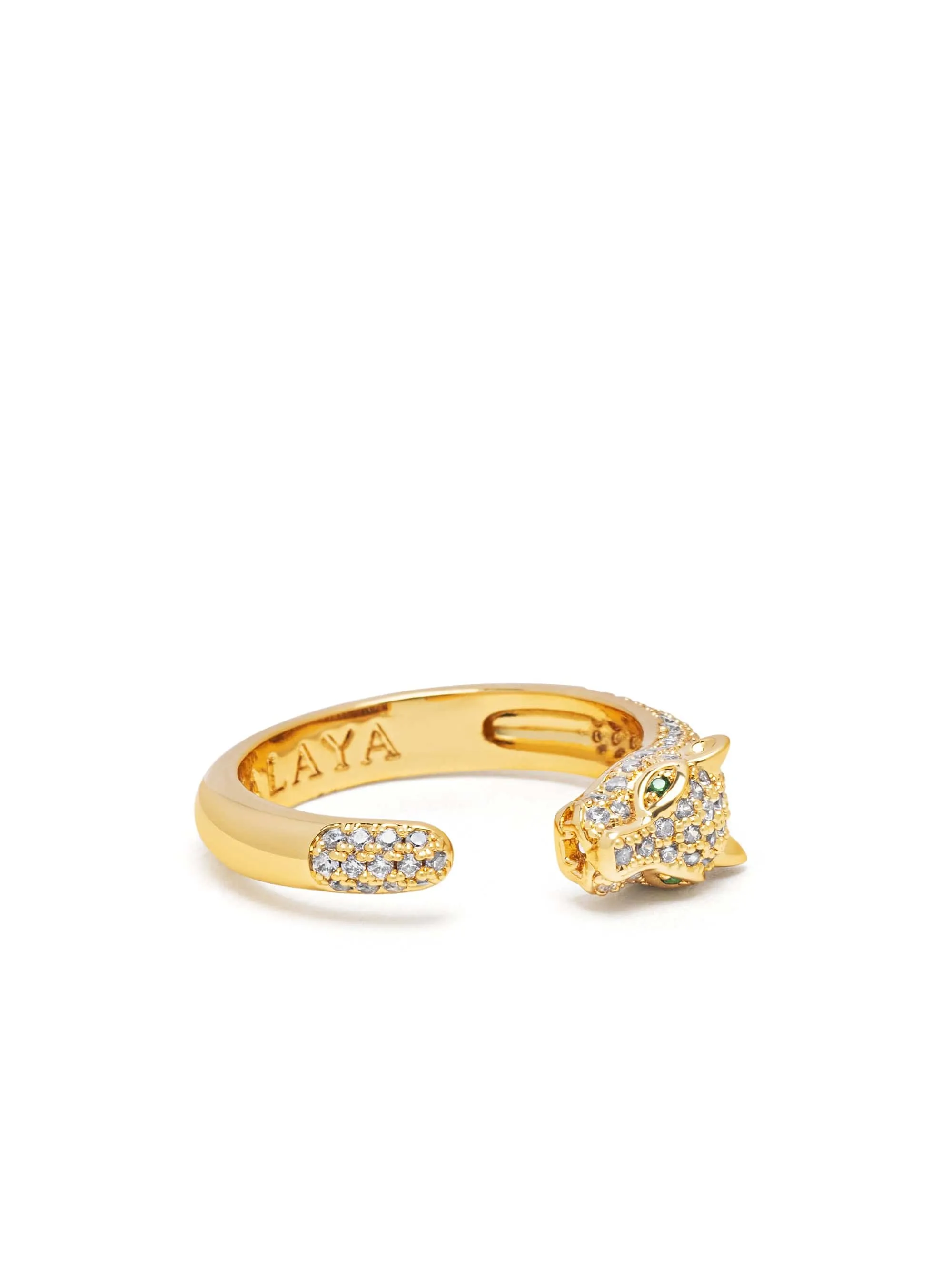 Panther Wrap Ring in Gold