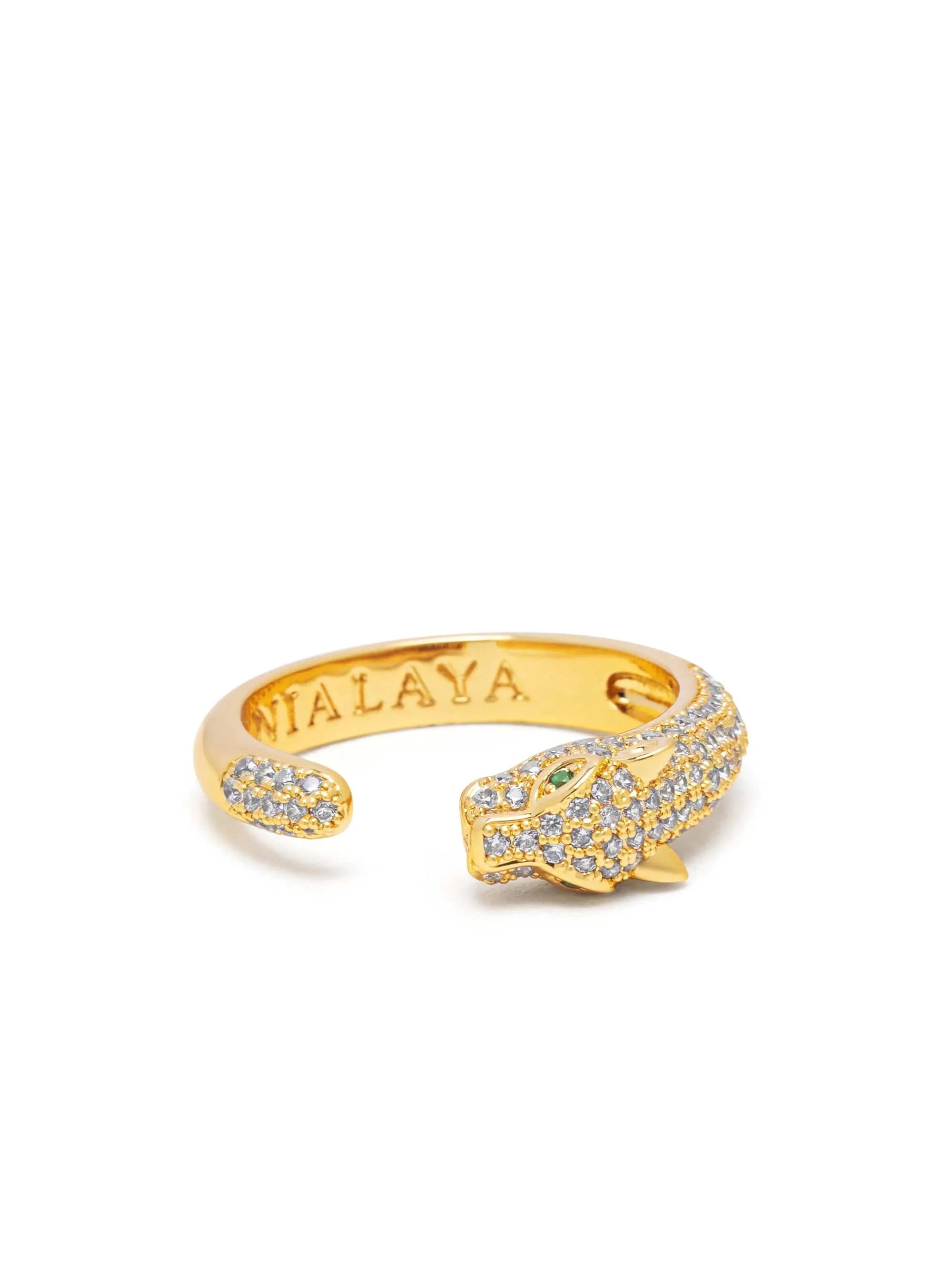 Panther Wrap Ring in Gold