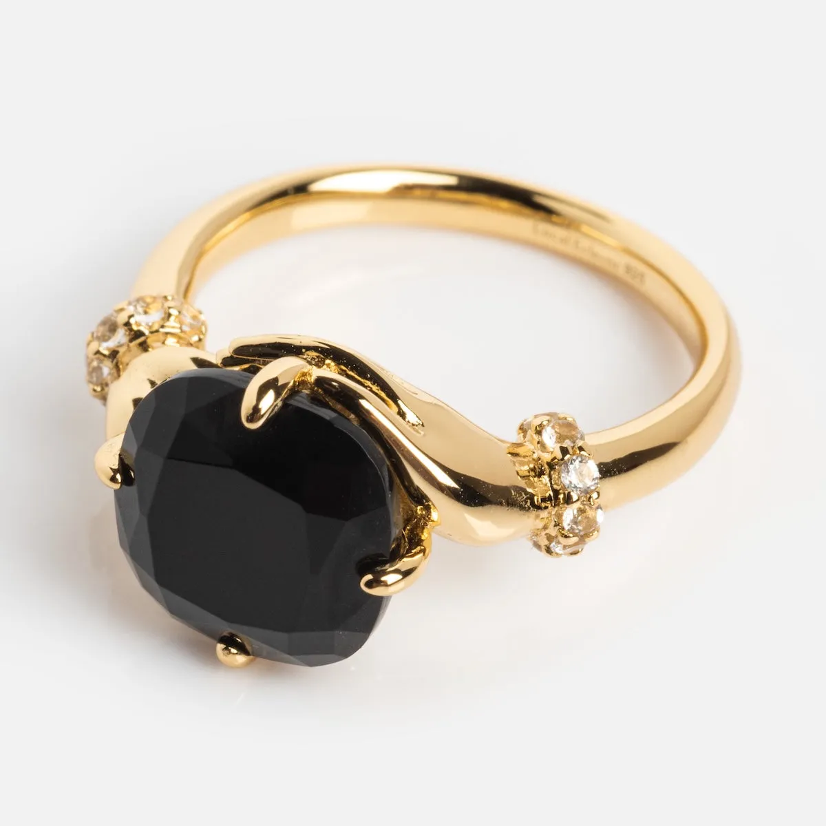 Past Life Black Spinel Statement Ring