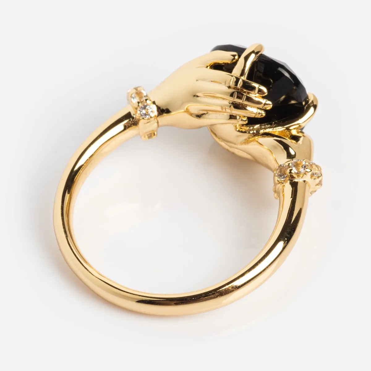 Past Life Black Spinel Statement Ring