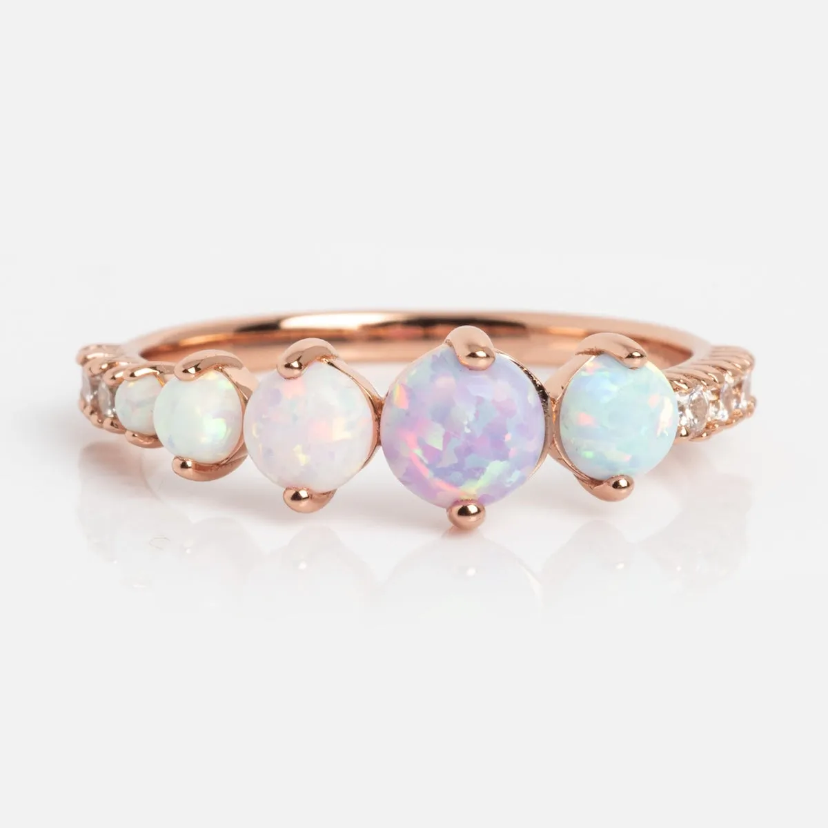 Pastel Opal Shooting Star Ring