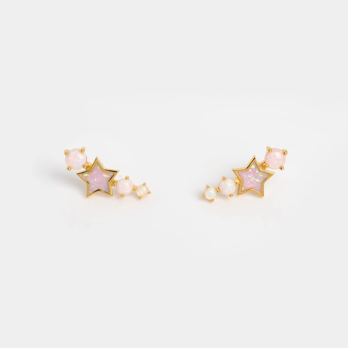 Pastel Opal Shooting Star Studs