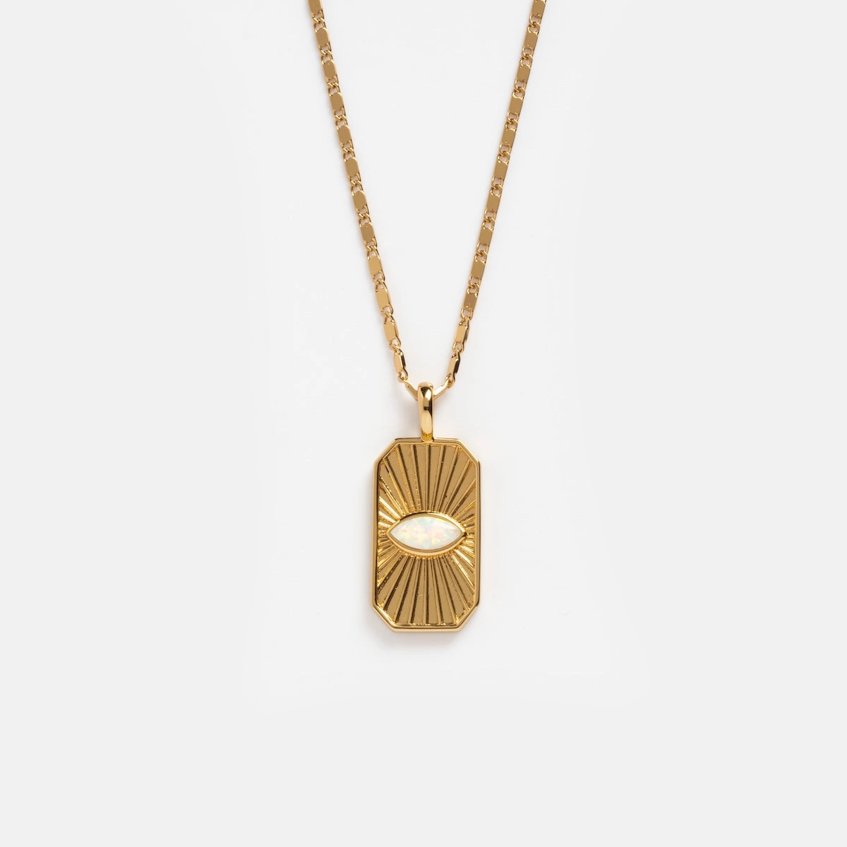 Radiant Eye Pendant Necklace
