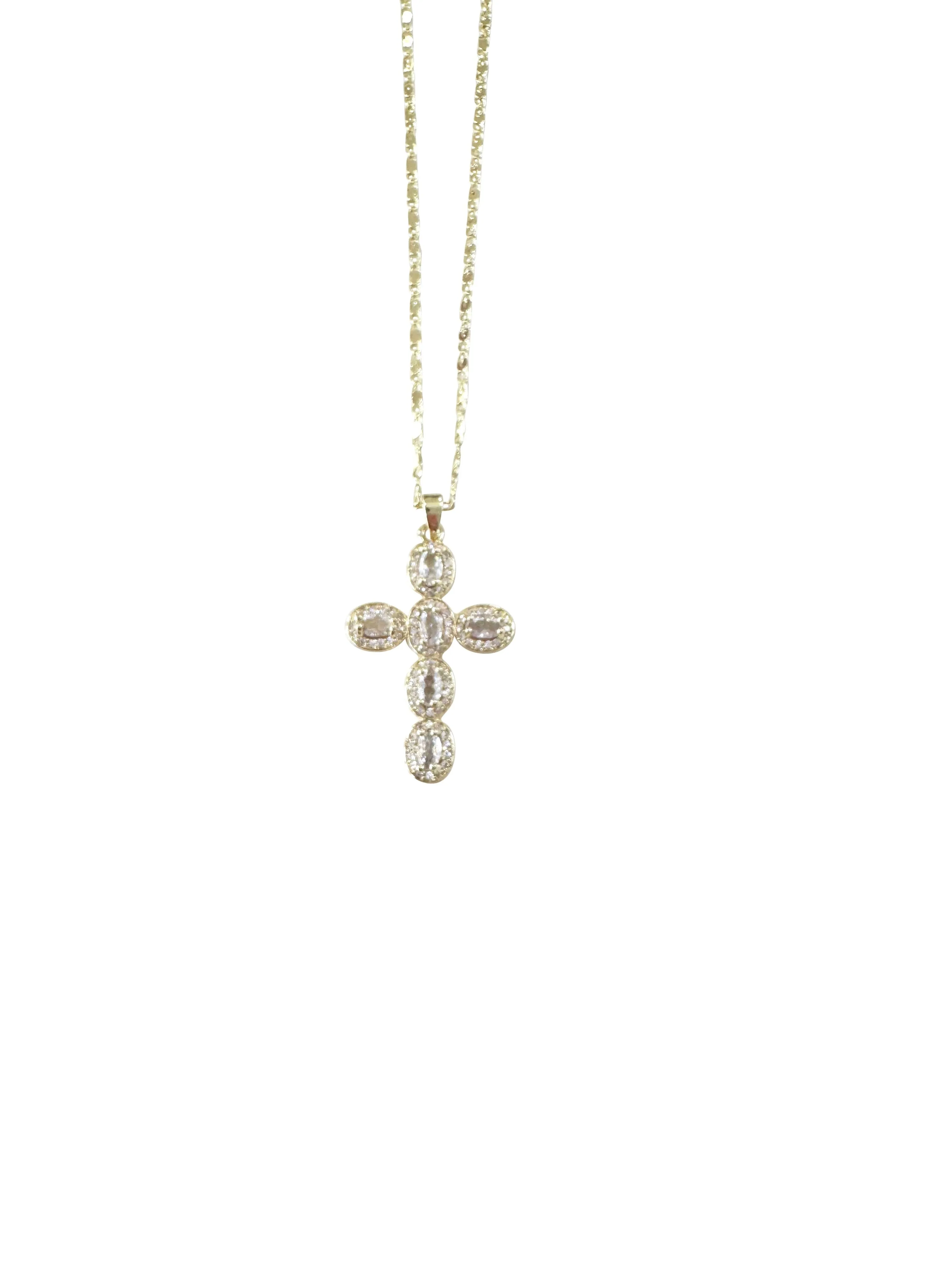 Round Cross Necklace
