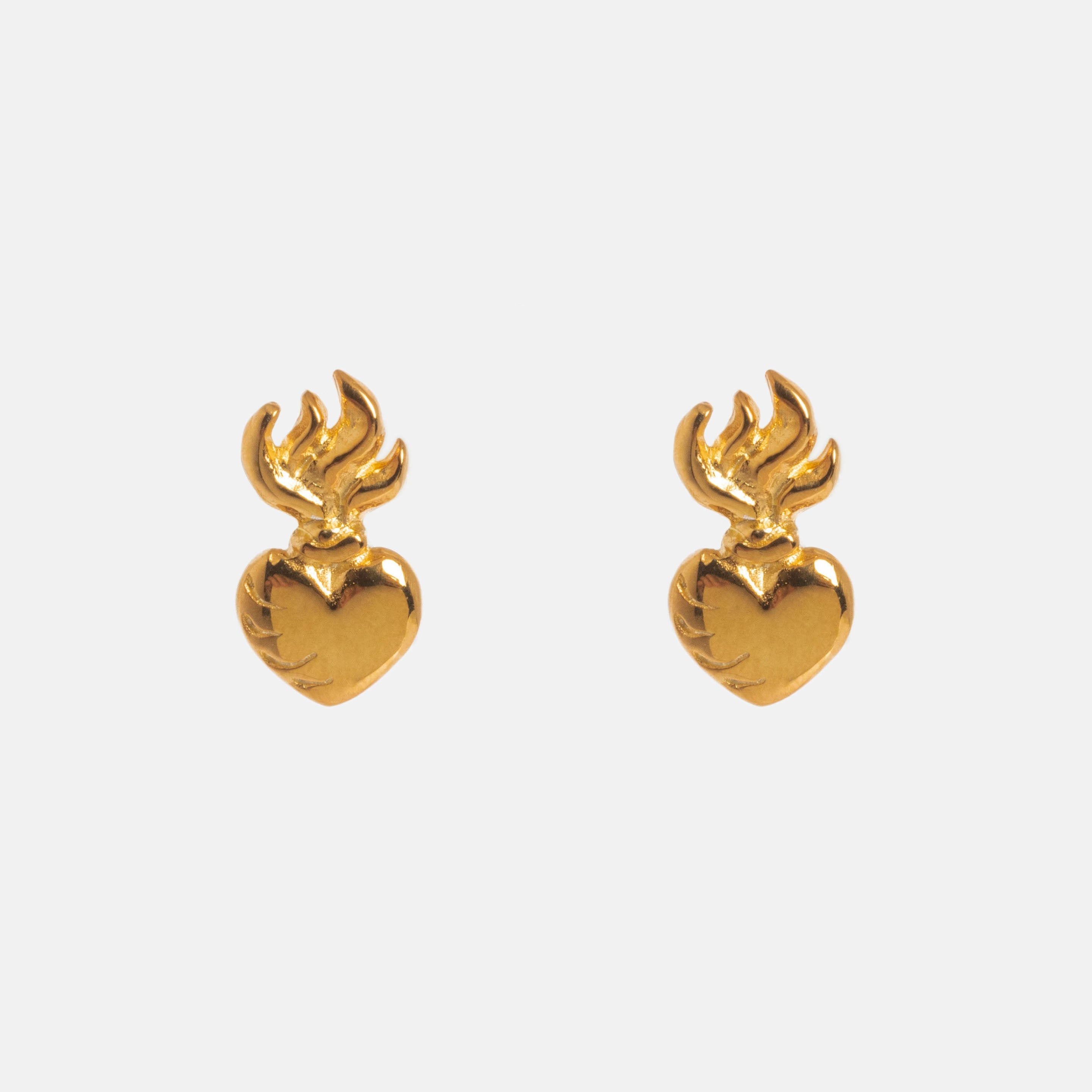 Sacred Heart Stud Earrings