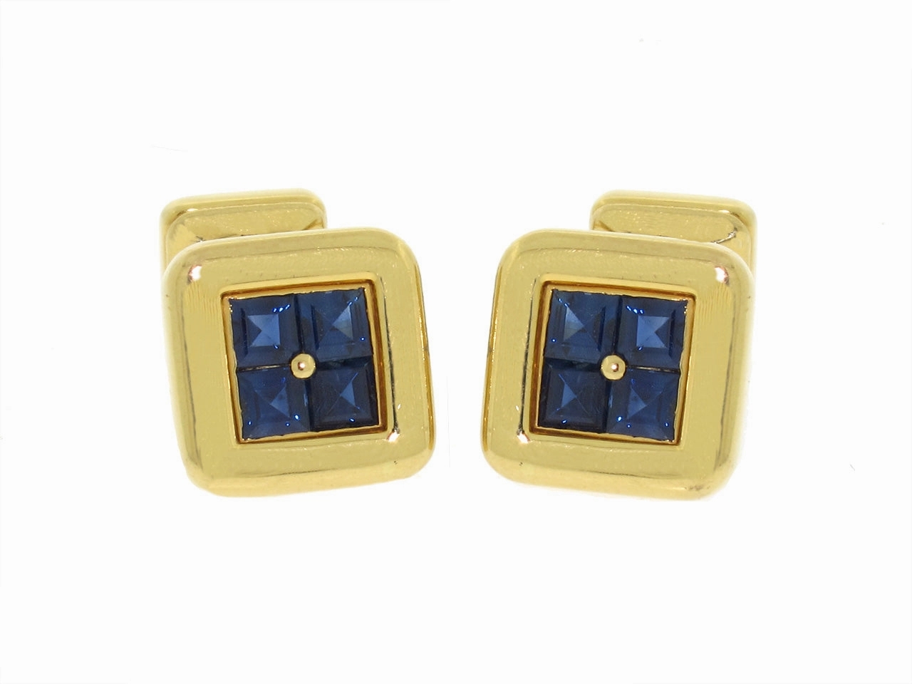 Sapphire Cufflinks in 18K