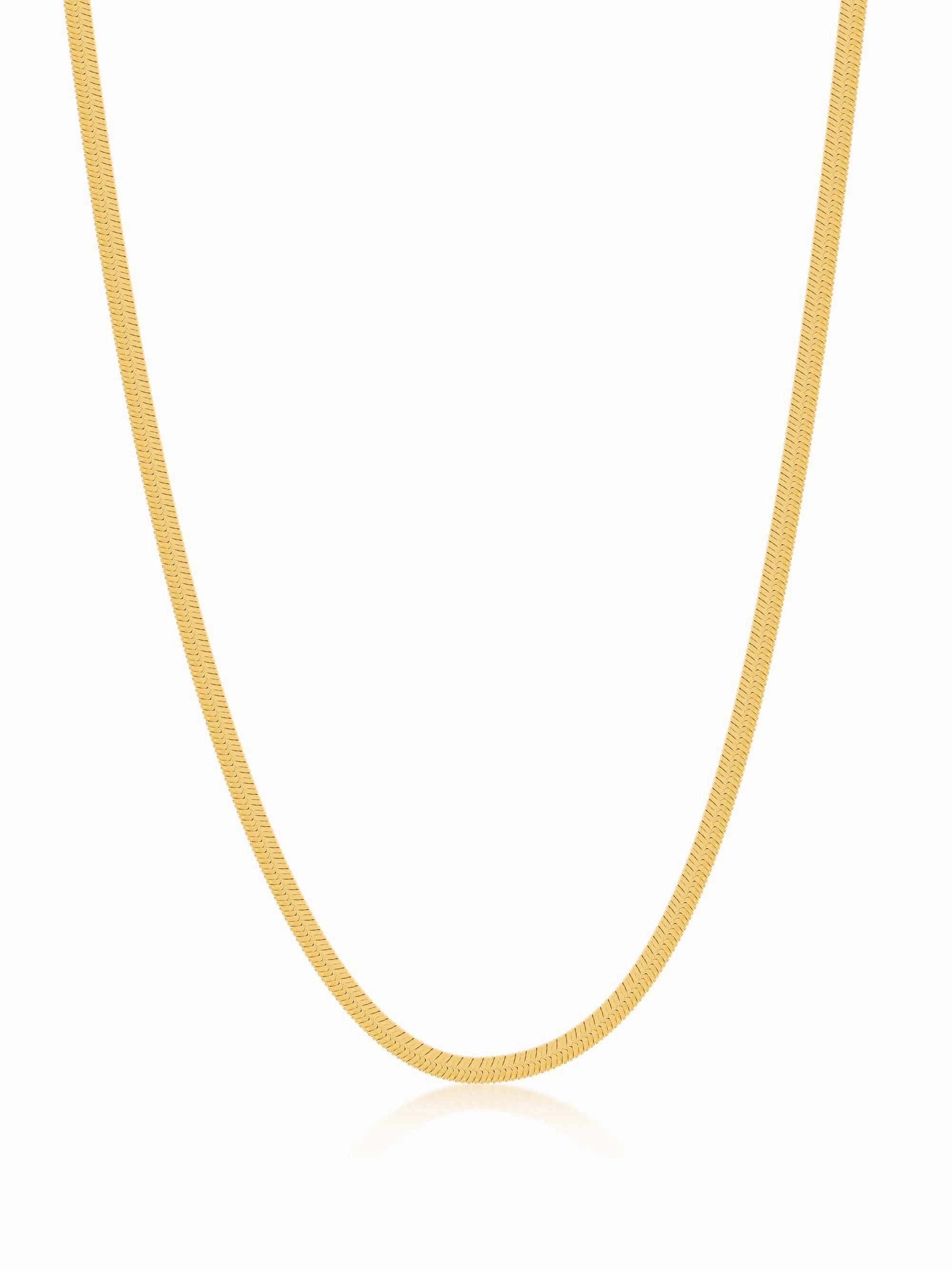 Snake Chain Necklace in Gold
