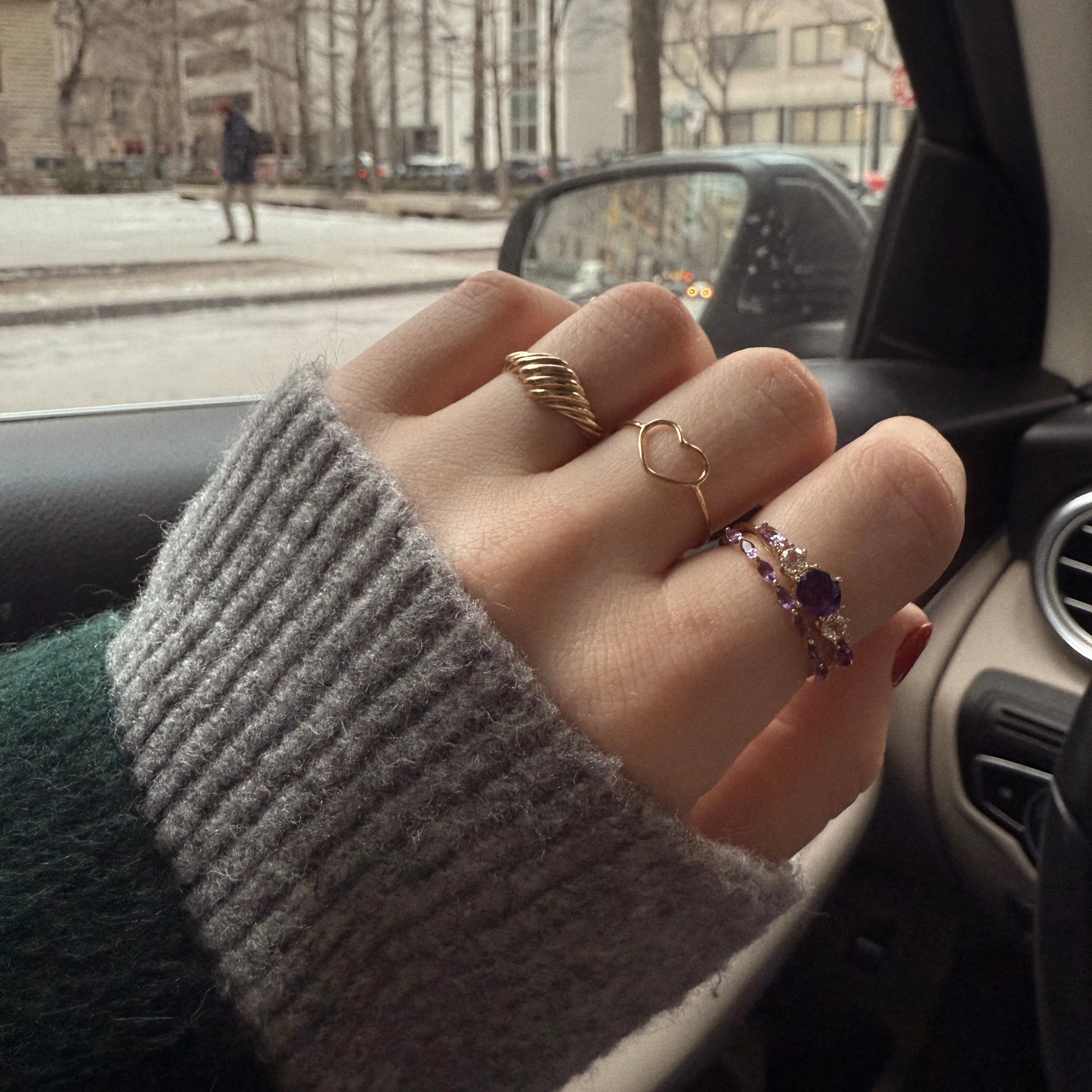 Solid Gold 2025 February Capsule Classic Amethyst Statement Ring