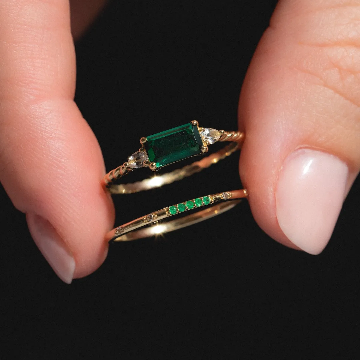 Solid Gold 2025 May Capsule Classic Emerald Statement Ring
