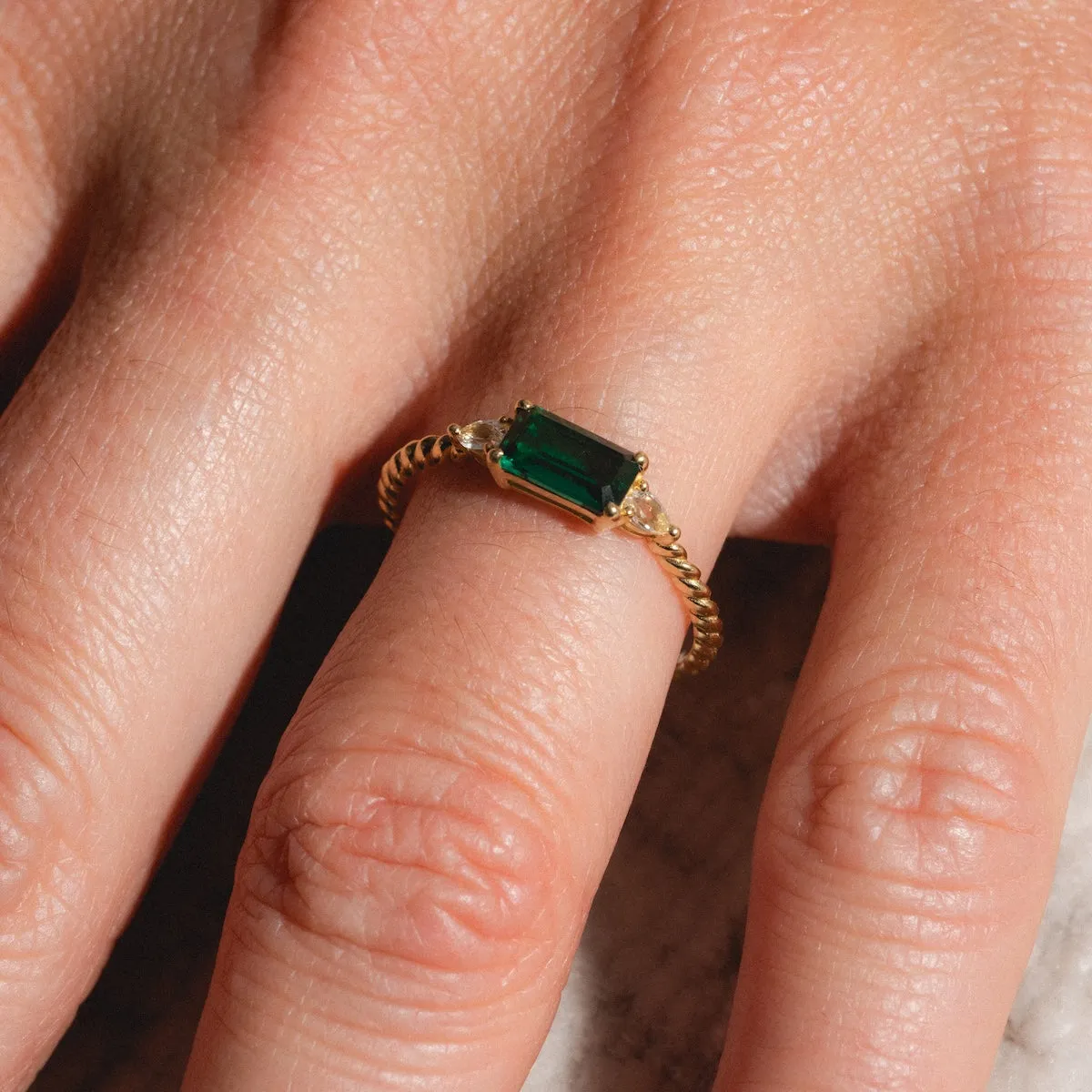 Solid Gold 2025 May Capsule Classic Emerald Statement Ring