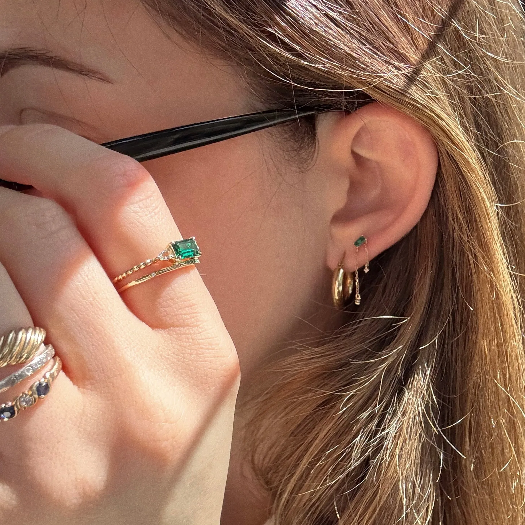 Solid Gold 2025 May Capsule Classic Emerald Statement Ring