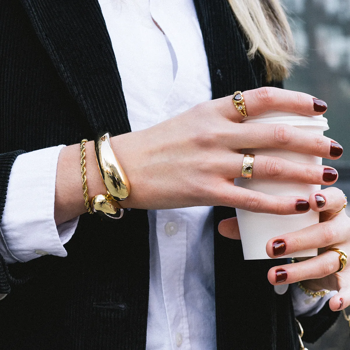 Solid Gold Diamond Night Sky Cigar Band