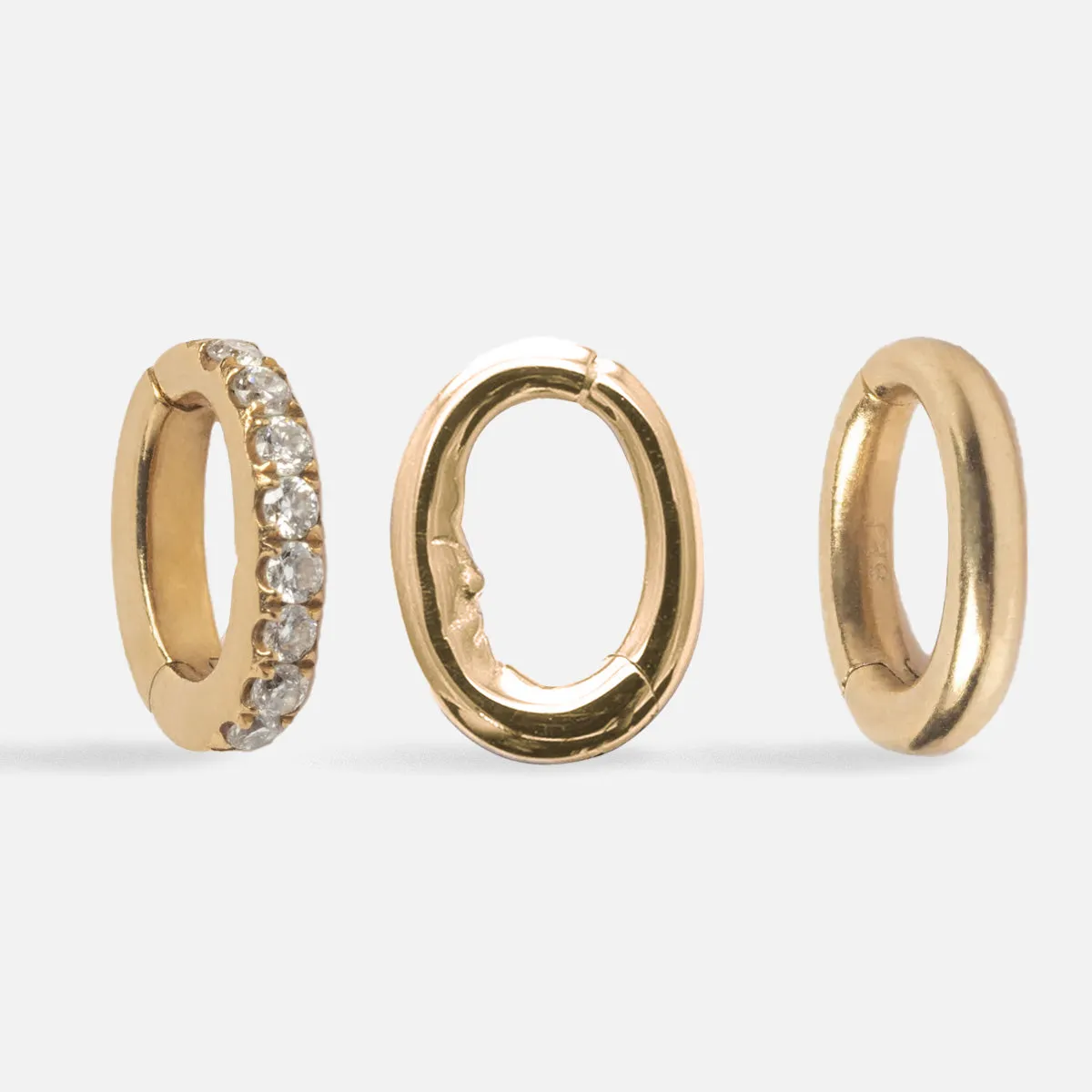 Solid Gold Ring Clip