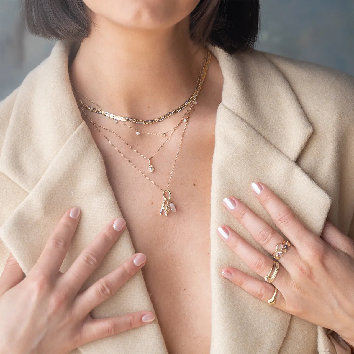 Solid Gold Soft Glow Pearl Ring