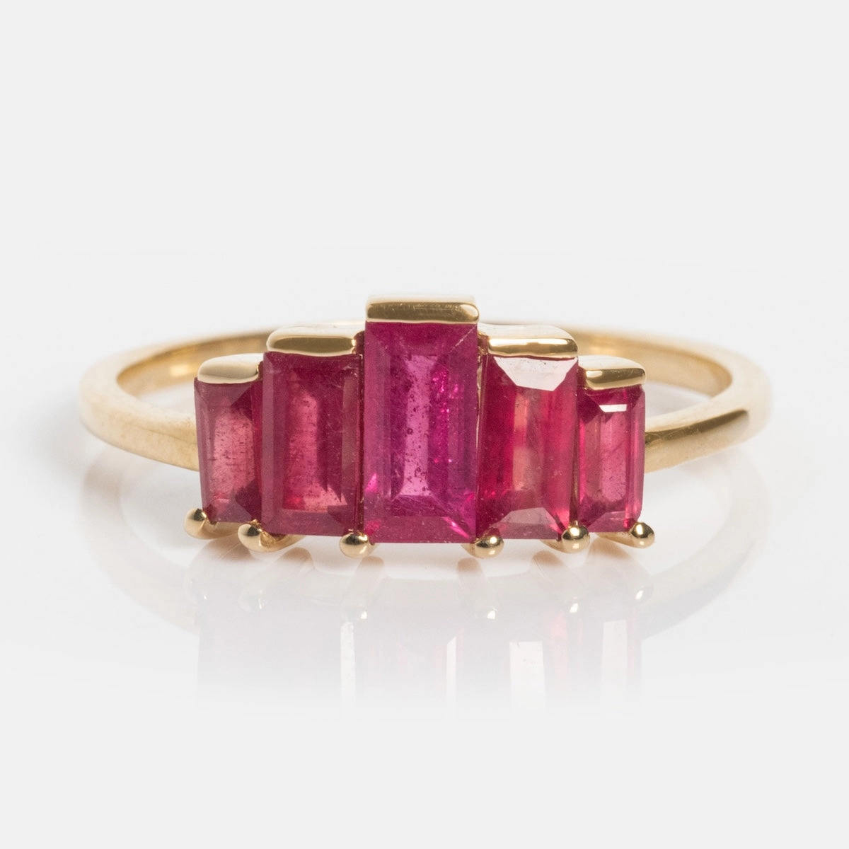 Solid Gold 2025 July Capsule Ruby Statement Set with Free Gift