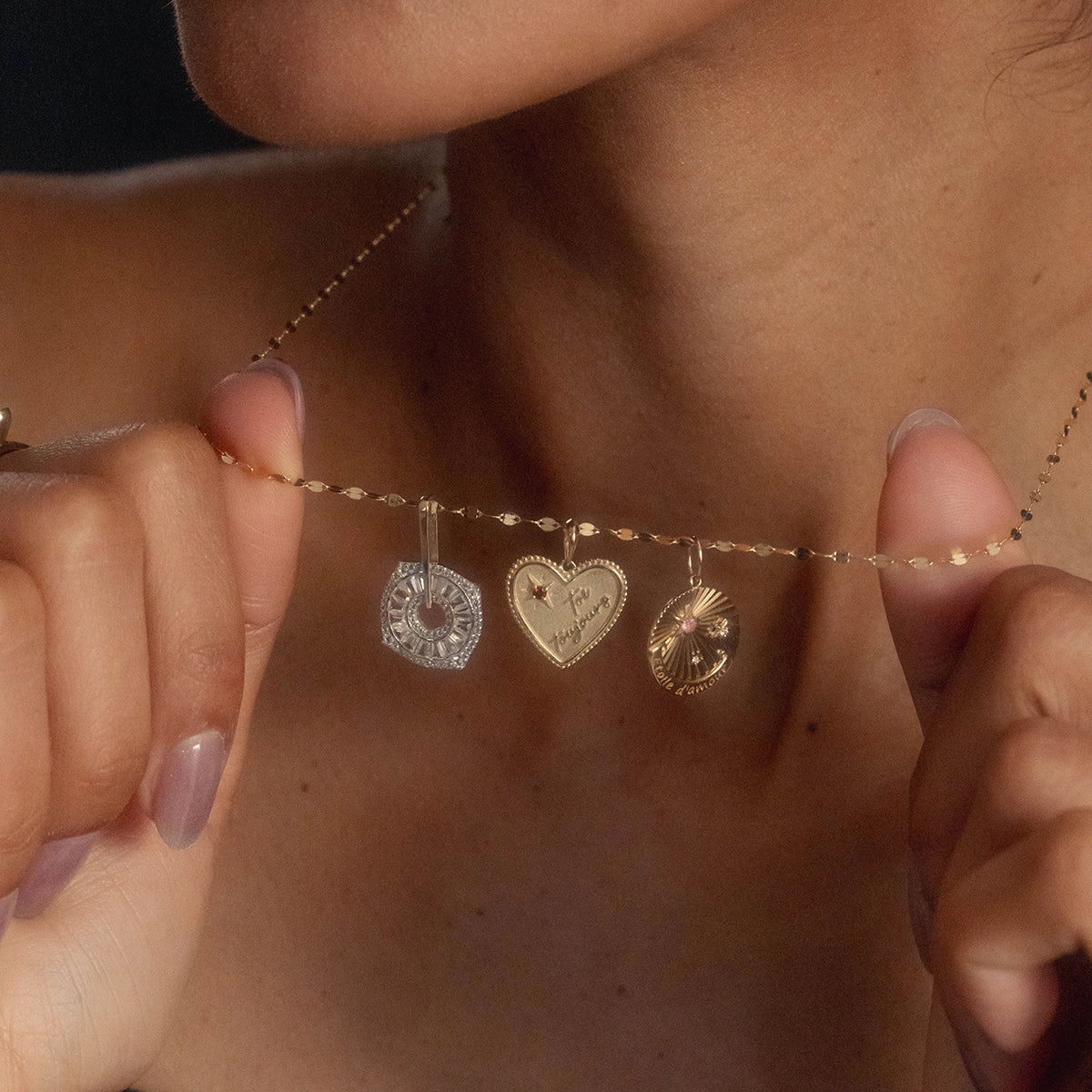 Solid Gold Coin Charm