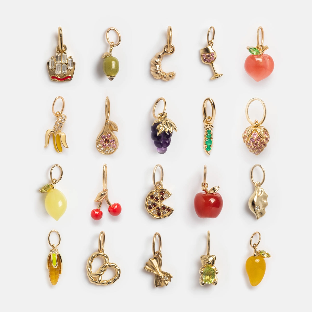 Solid Gold Foodie Charm