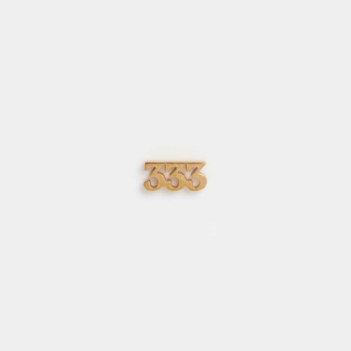 Solid Gold Tiny Angel Number Charm for Glass Charm Locket