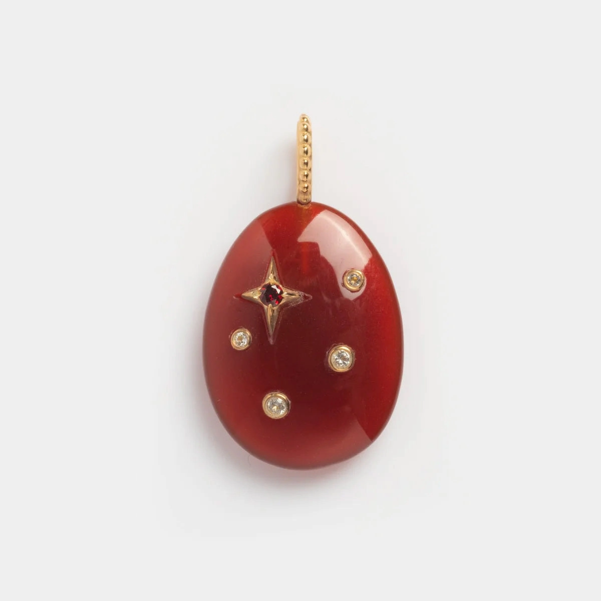 Solid Gold Zodiac Constellation Crystal Charm