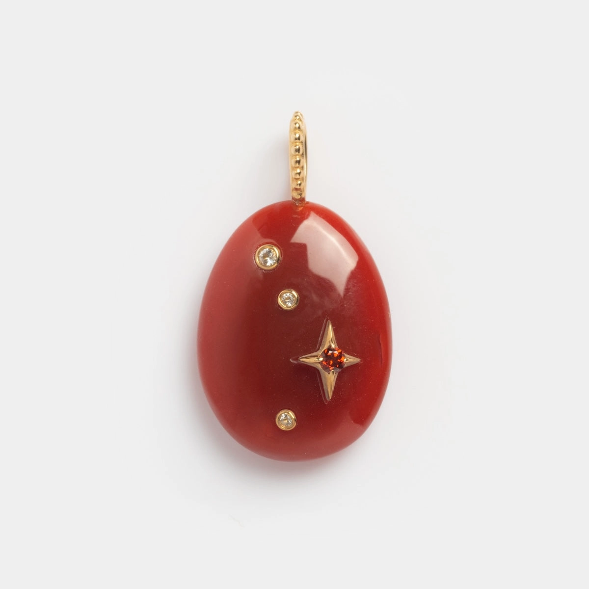 Solid Gold Zodiac Constellation Crystal Charm
