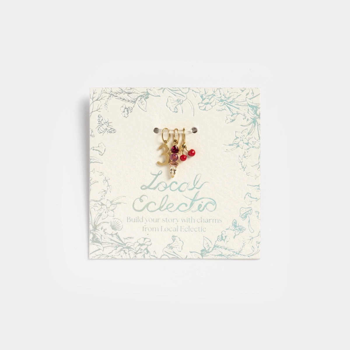 Solid Gold Zodiac Constellation Crystal Charm