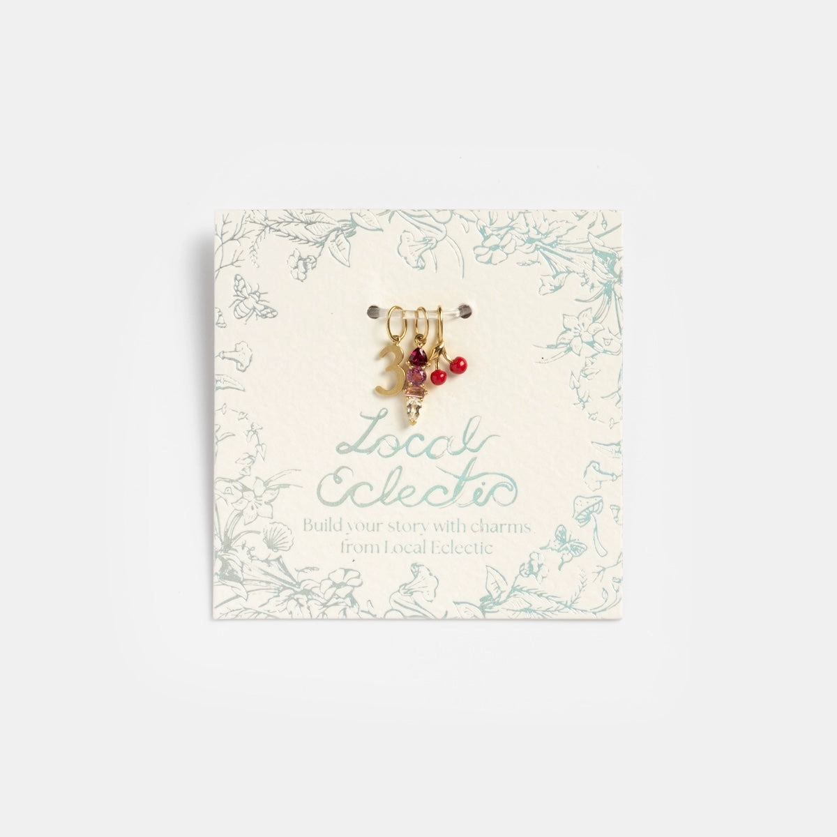 Solid Gold Zodiac Constellation Crystal Charm