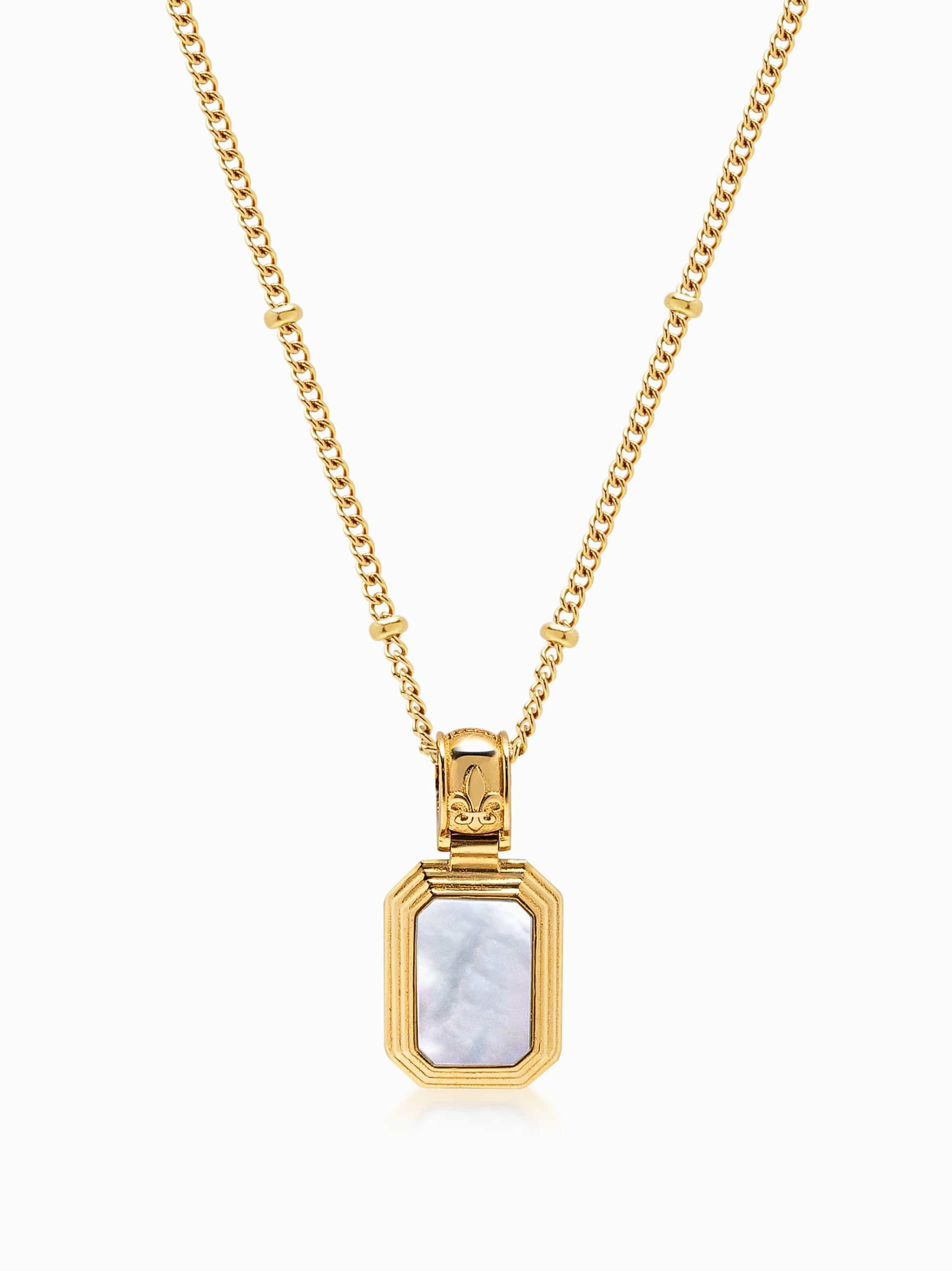 Sterling Silver Necklace with Two-in-One Pendant