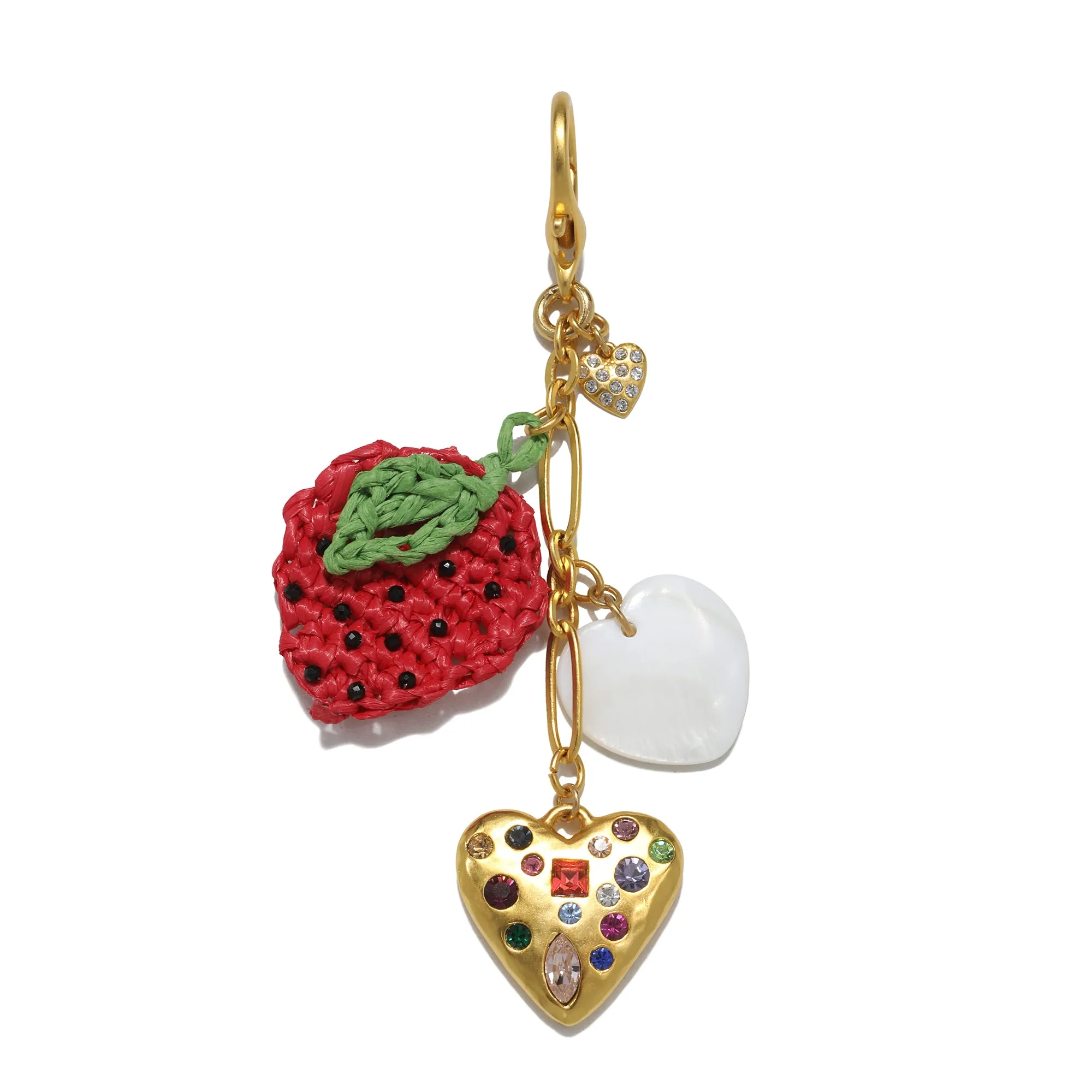 Strawberry Love Bag Charm