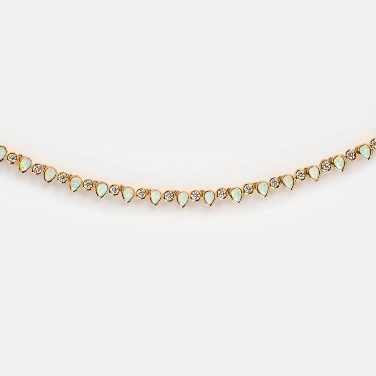 Teardrop Tennis Necklace