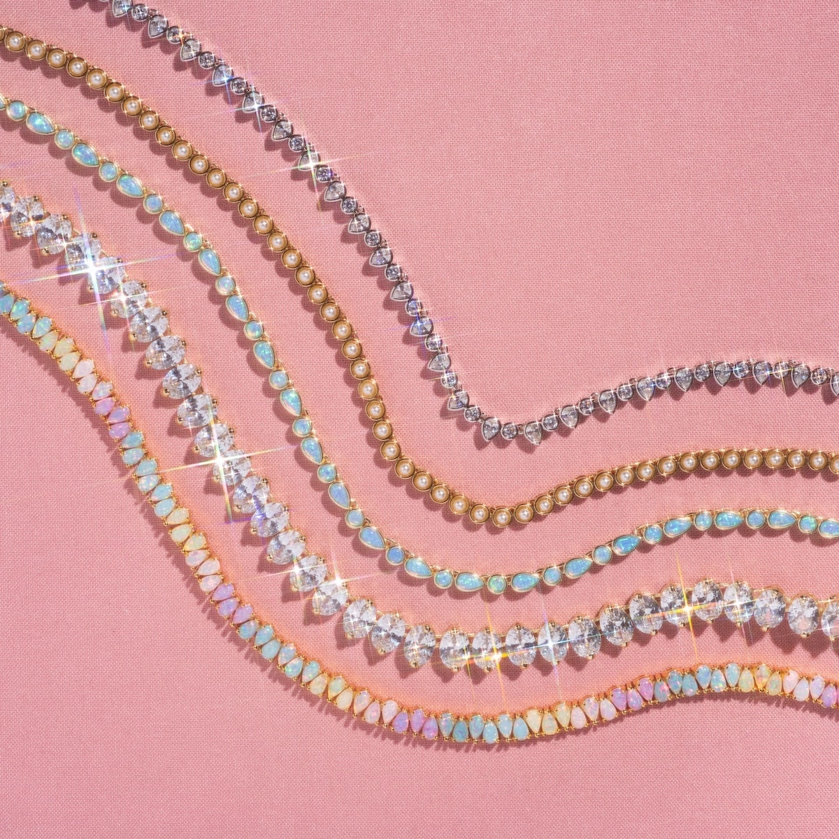 Teardrop Tennis Necklace