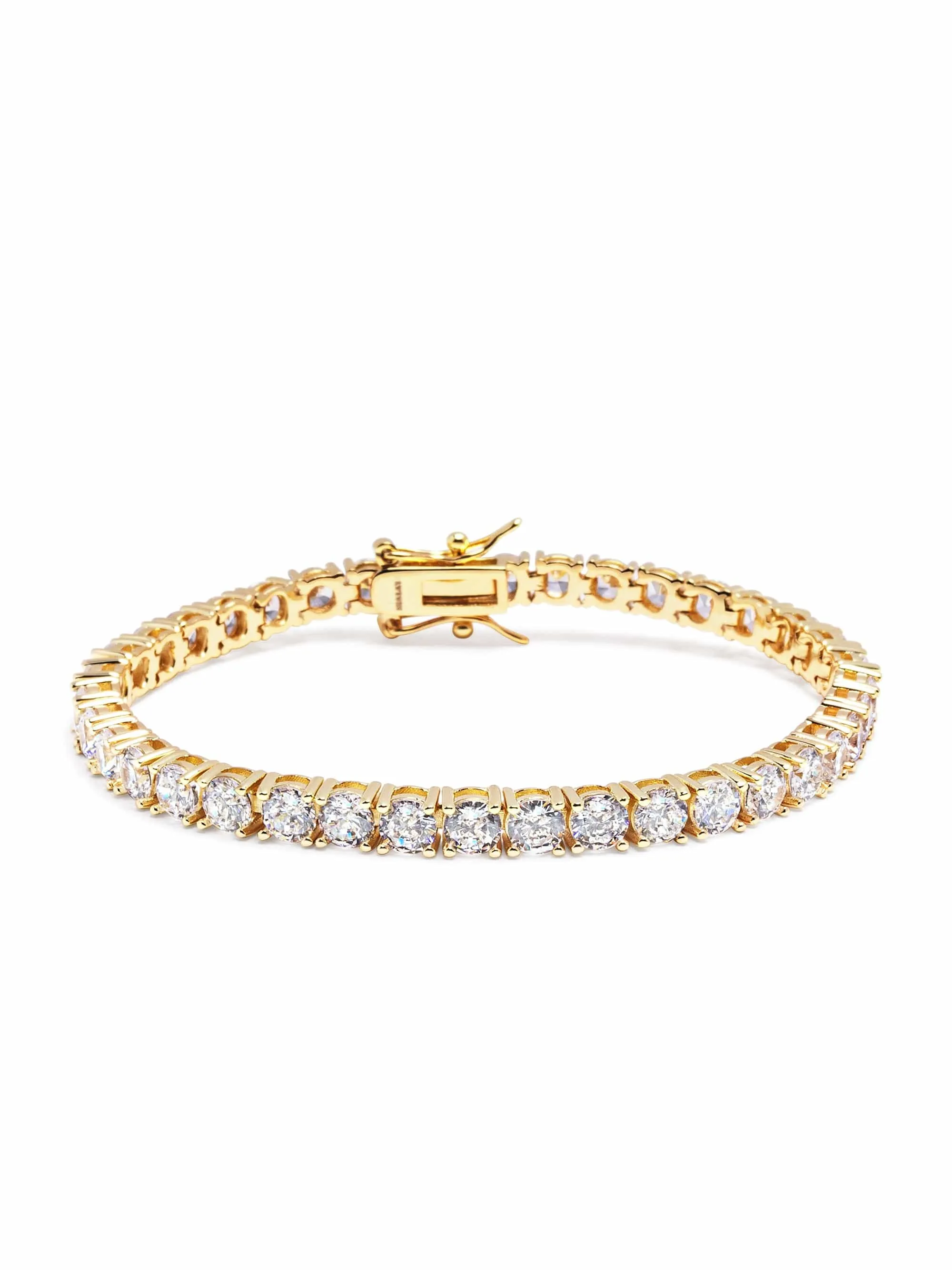 Tennis Bracelet with Gold